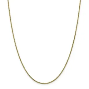 14K Y Gold 18 1.6mm Round Box Chain