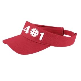 401 Rhode Island Pickleball Club | Pickleball Visors | Moisture Wicking 100% Polyester