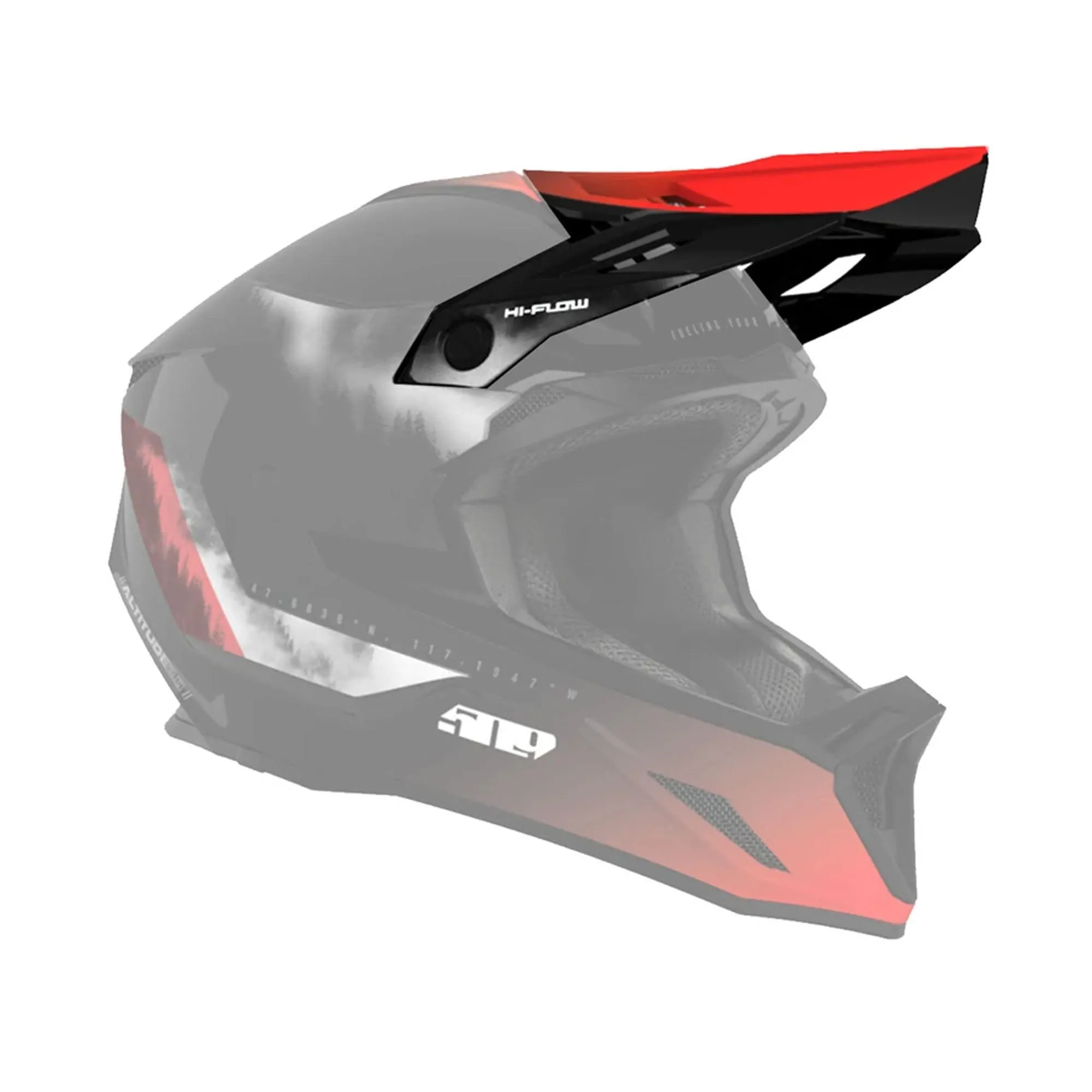 509  Replacement Visor for Altitude 2.0 Offroad Helmet Quick Swap