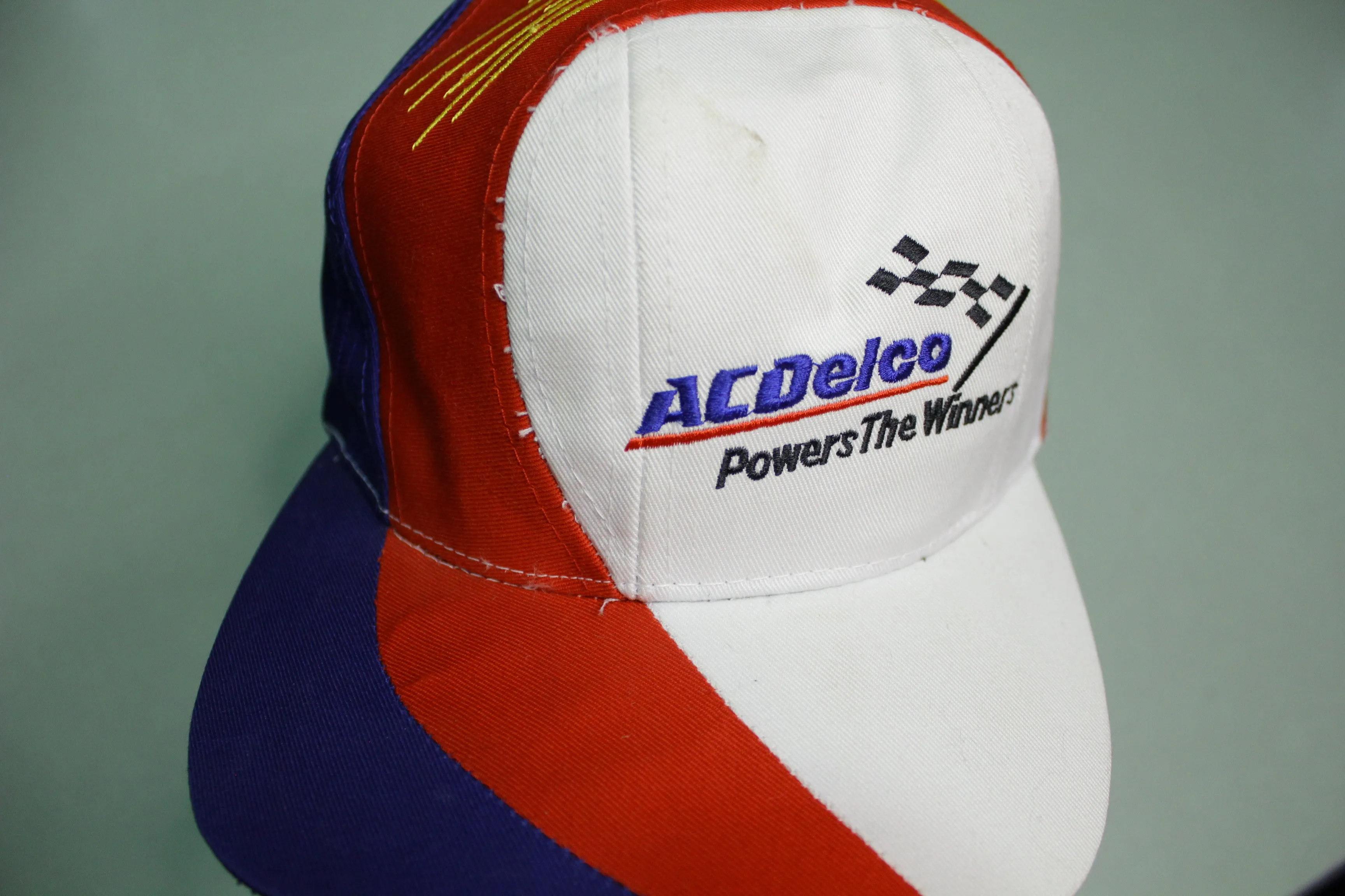 AC Delco Powers The Winners Nascar Vintage 90's Trucker Snapback Adjustable Hat