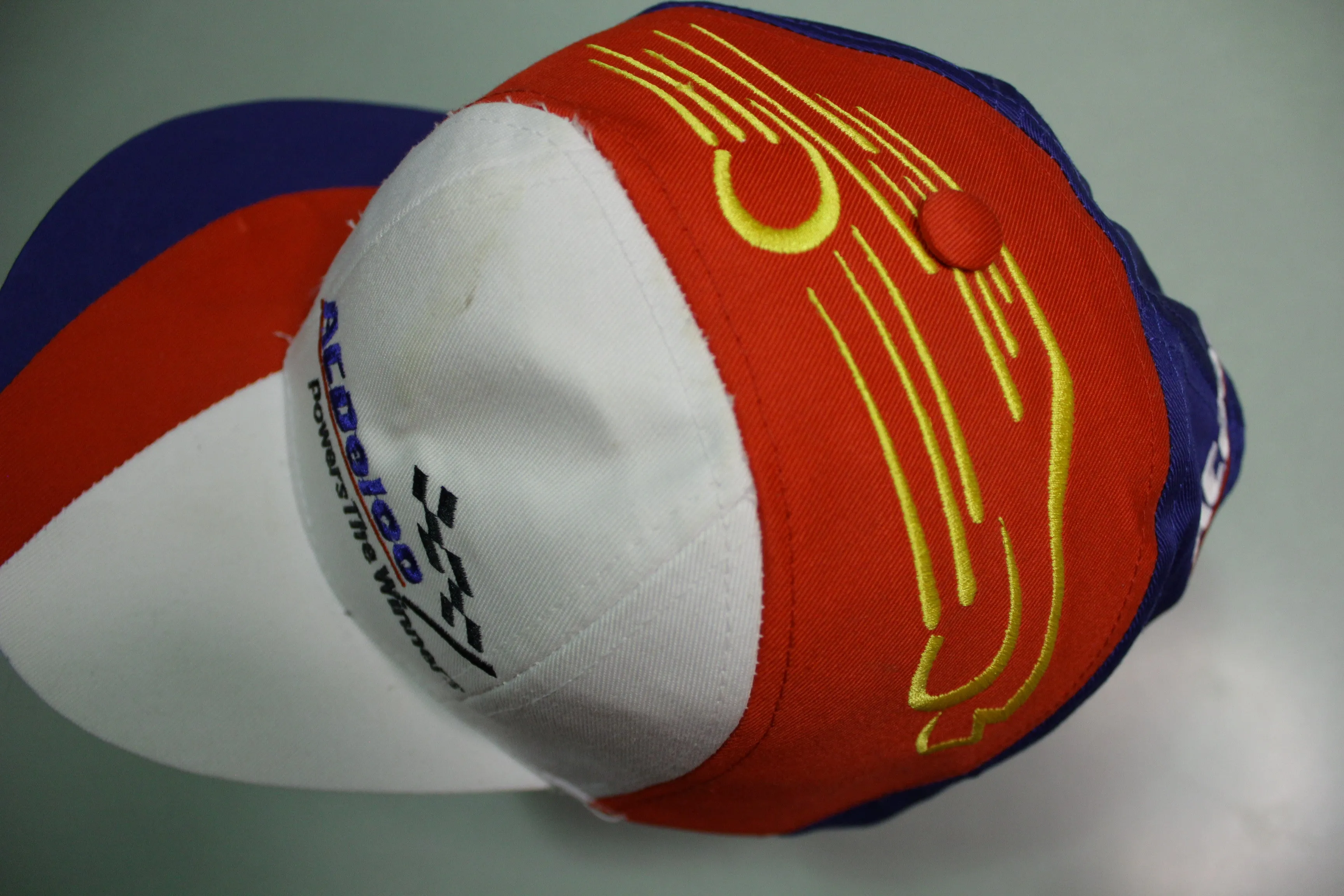 AC Delco Powers The Winners Nascar Vintage 90's Trucker Snapback Adjustable Hat