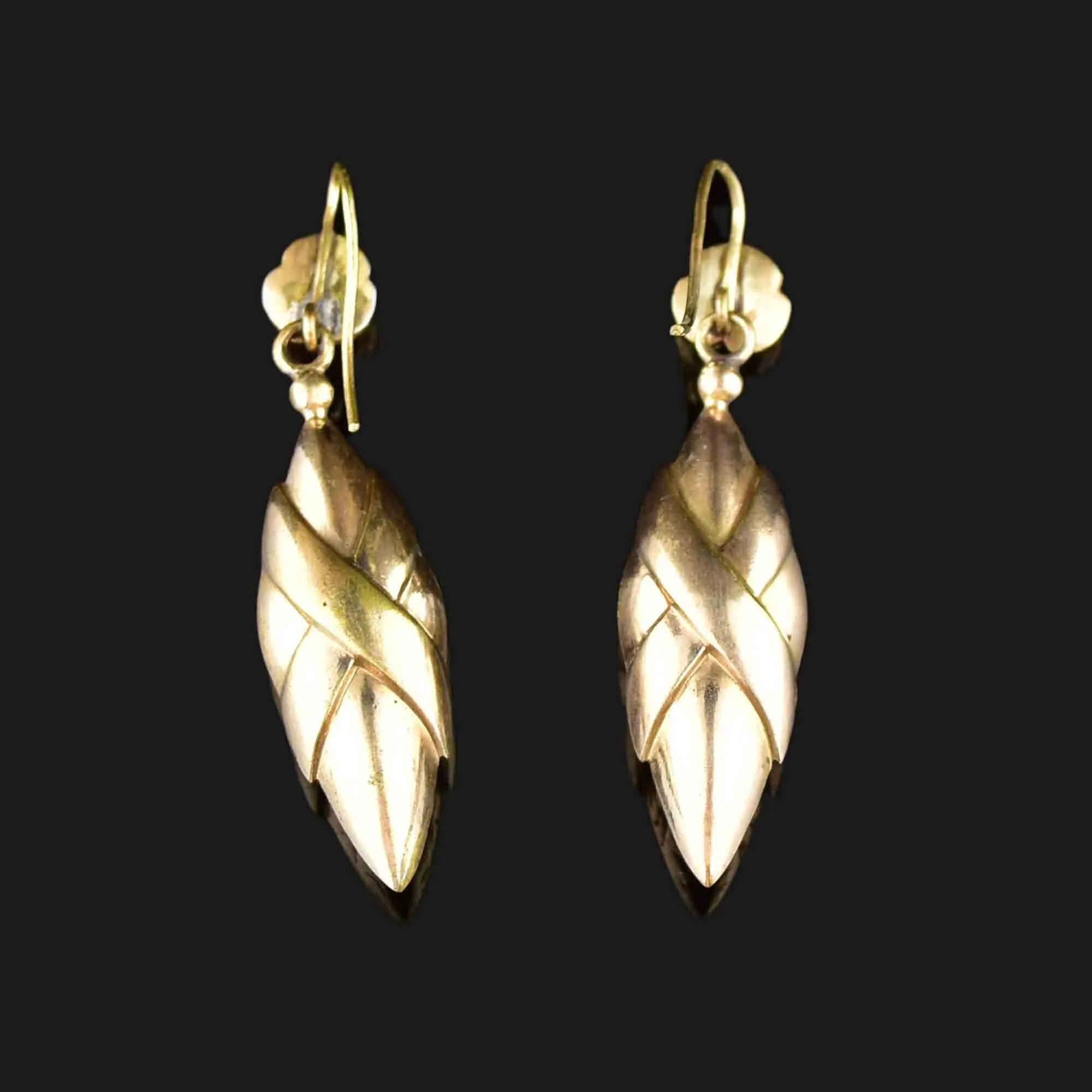 Antique Gold Victorian Dangle Earrings