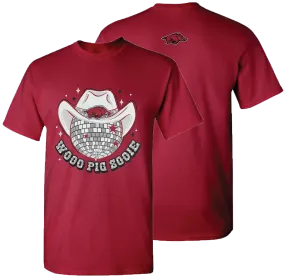 Arkansas Woo Pig Sooie Disco Hat T-Shirt