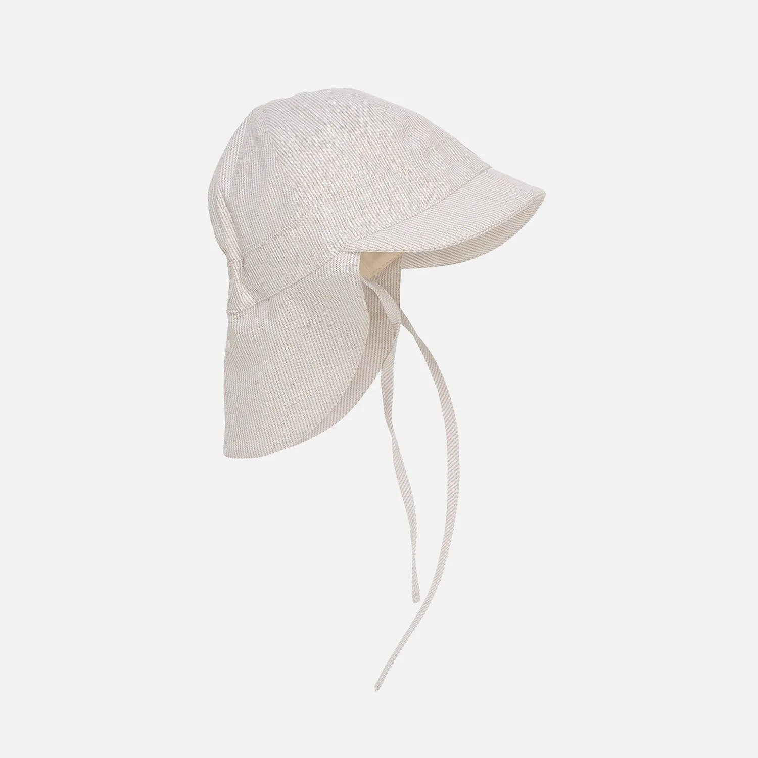 Baby & Kids Cotton Safari Hat - Silver Sage Stripe