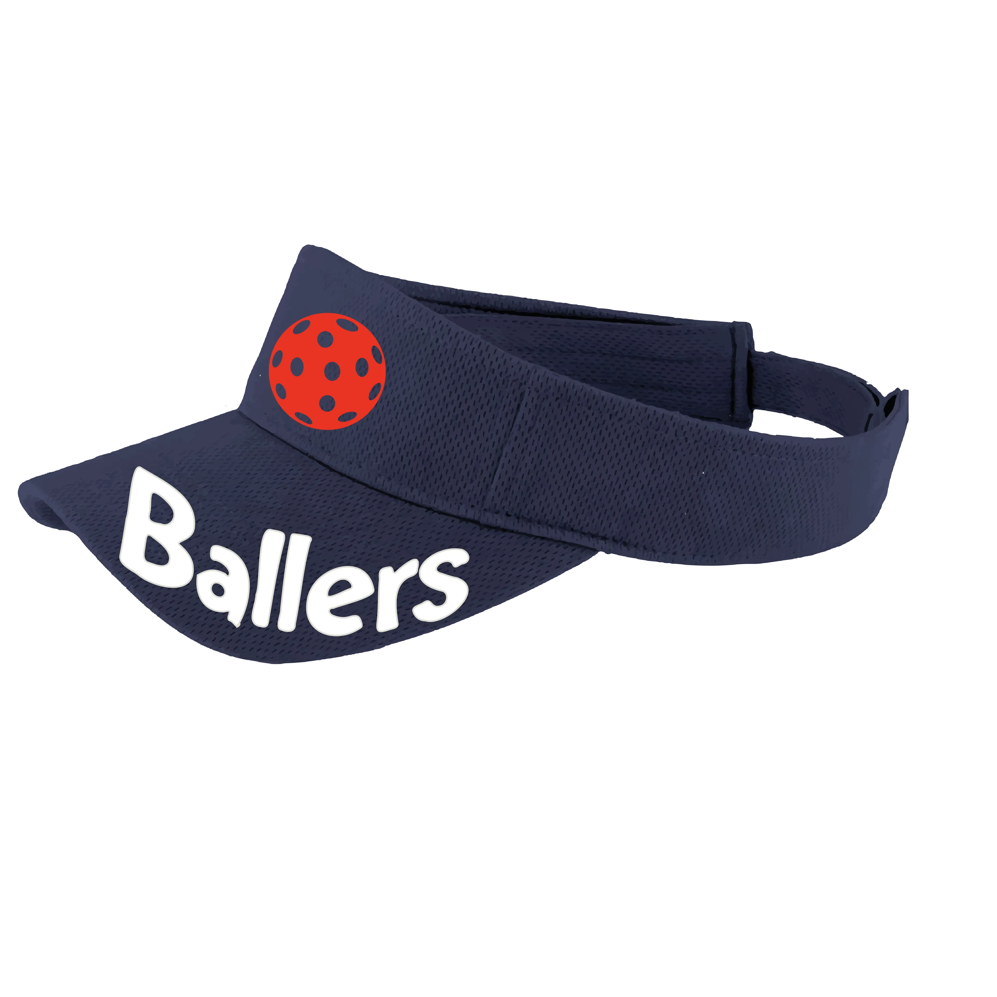 Ballers With Pickleballs (Customizable) | Pickleball Visors | Moisture Wicking 100% Polyester