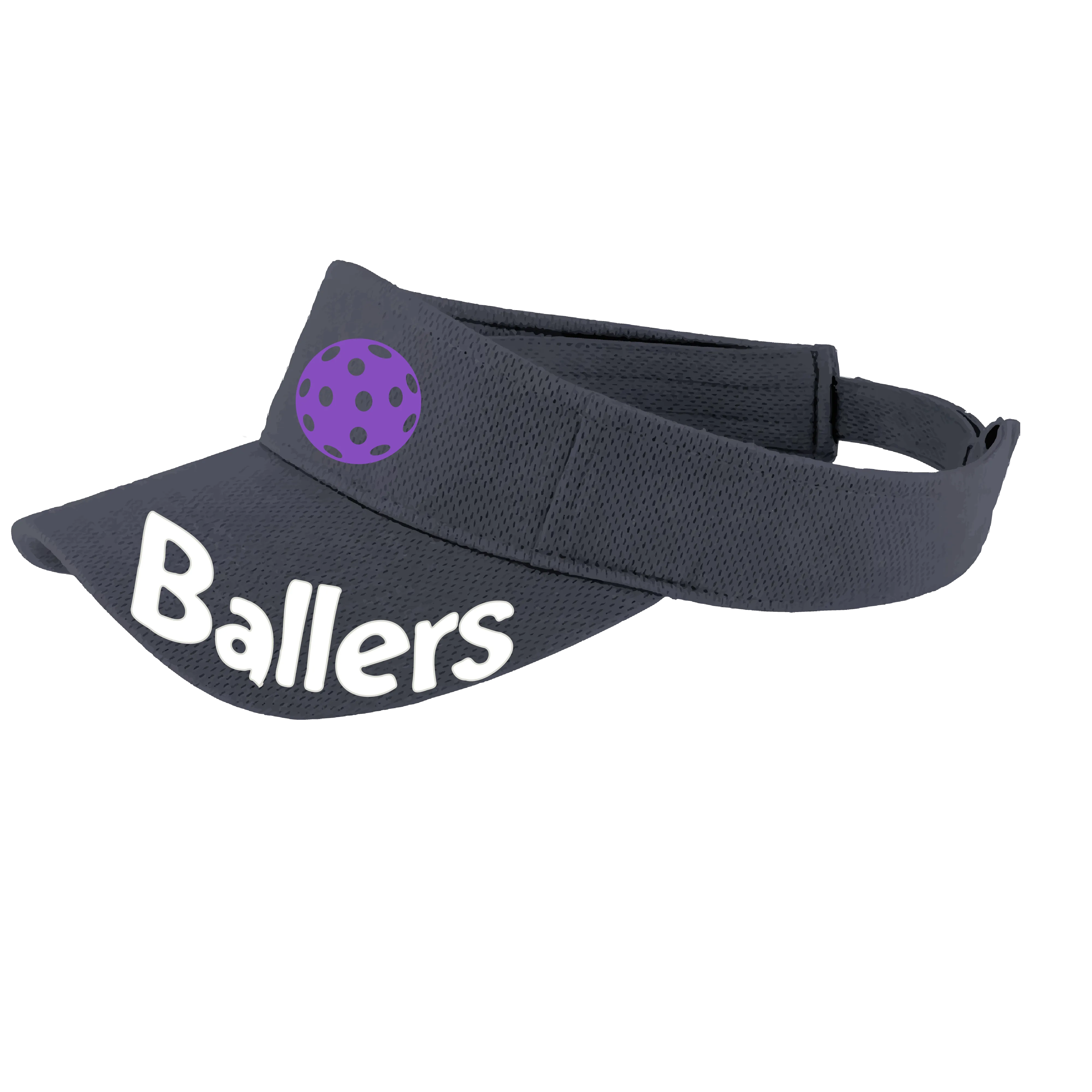 Ballers With Pickleballs (Customizable) | Pickleball Visors | Moisture Wicking 100% Polyester