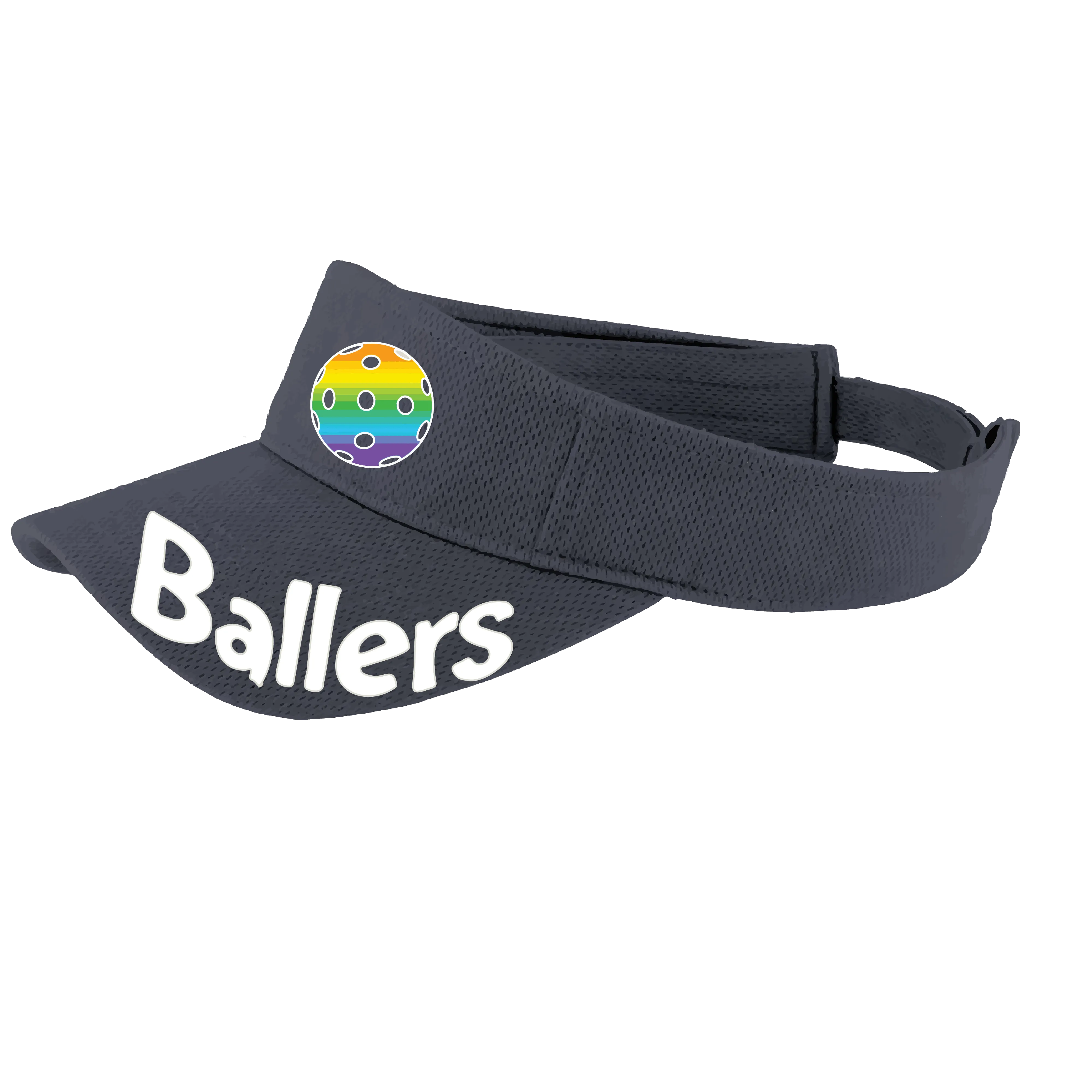 Ballers With Pickleballs (Customizable) | Pickleball Visors | Moisture Wicking 100% Polyester