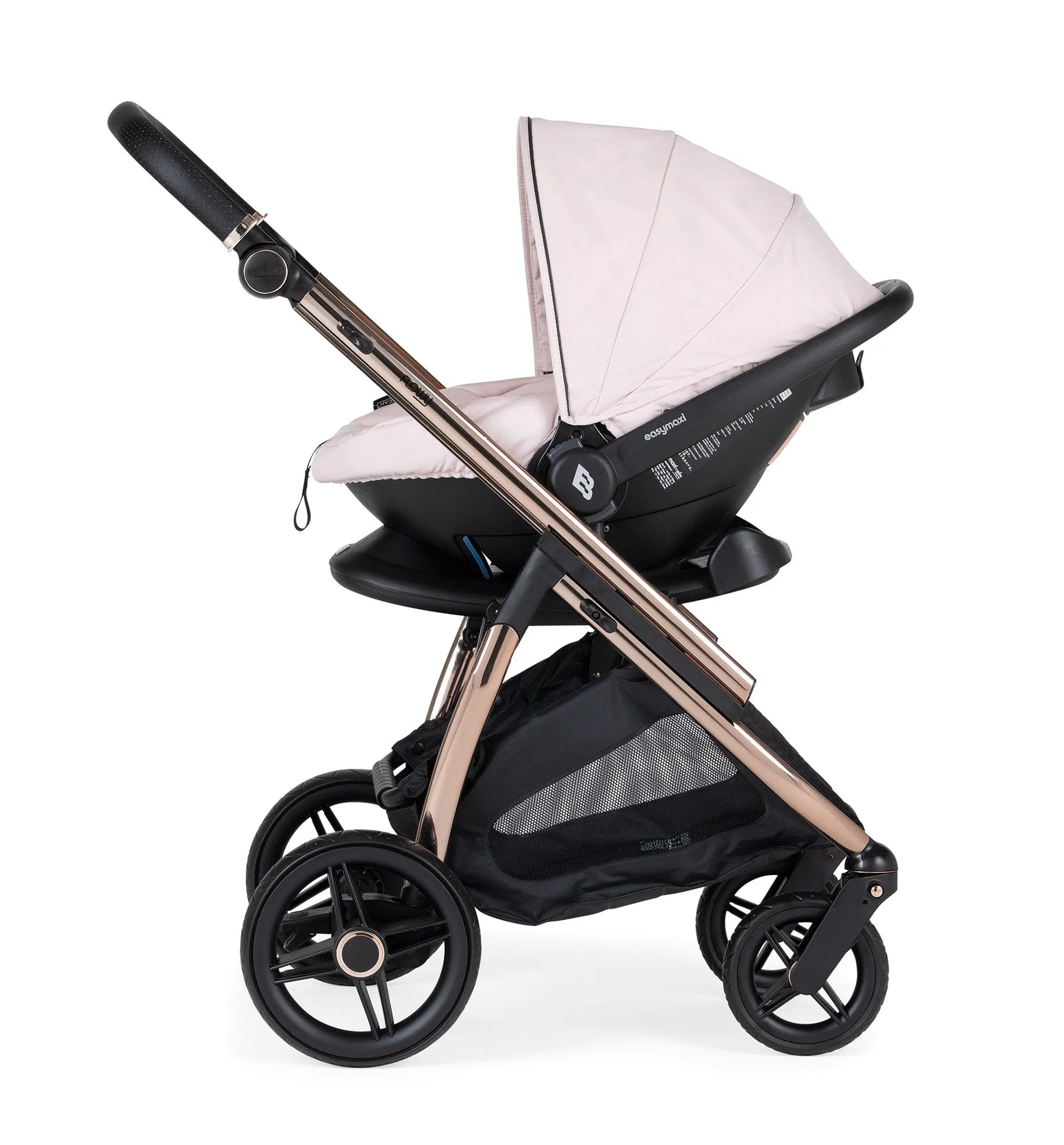 Bebecar Flowy 3 in 1 Travel System - Pink