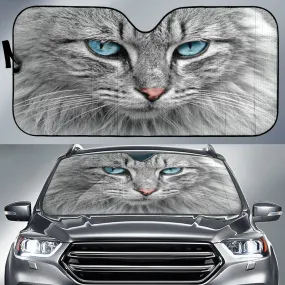 Blue Eyed Cat Vehicle Sun Shade