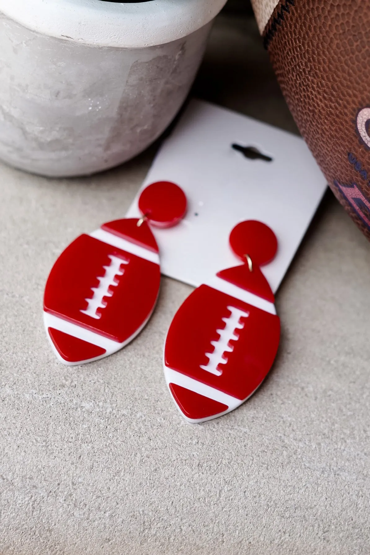 Bobby Football Earrings