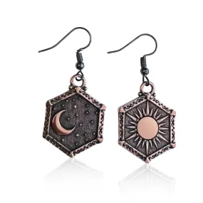 Celestial Balance Earrings - Copper