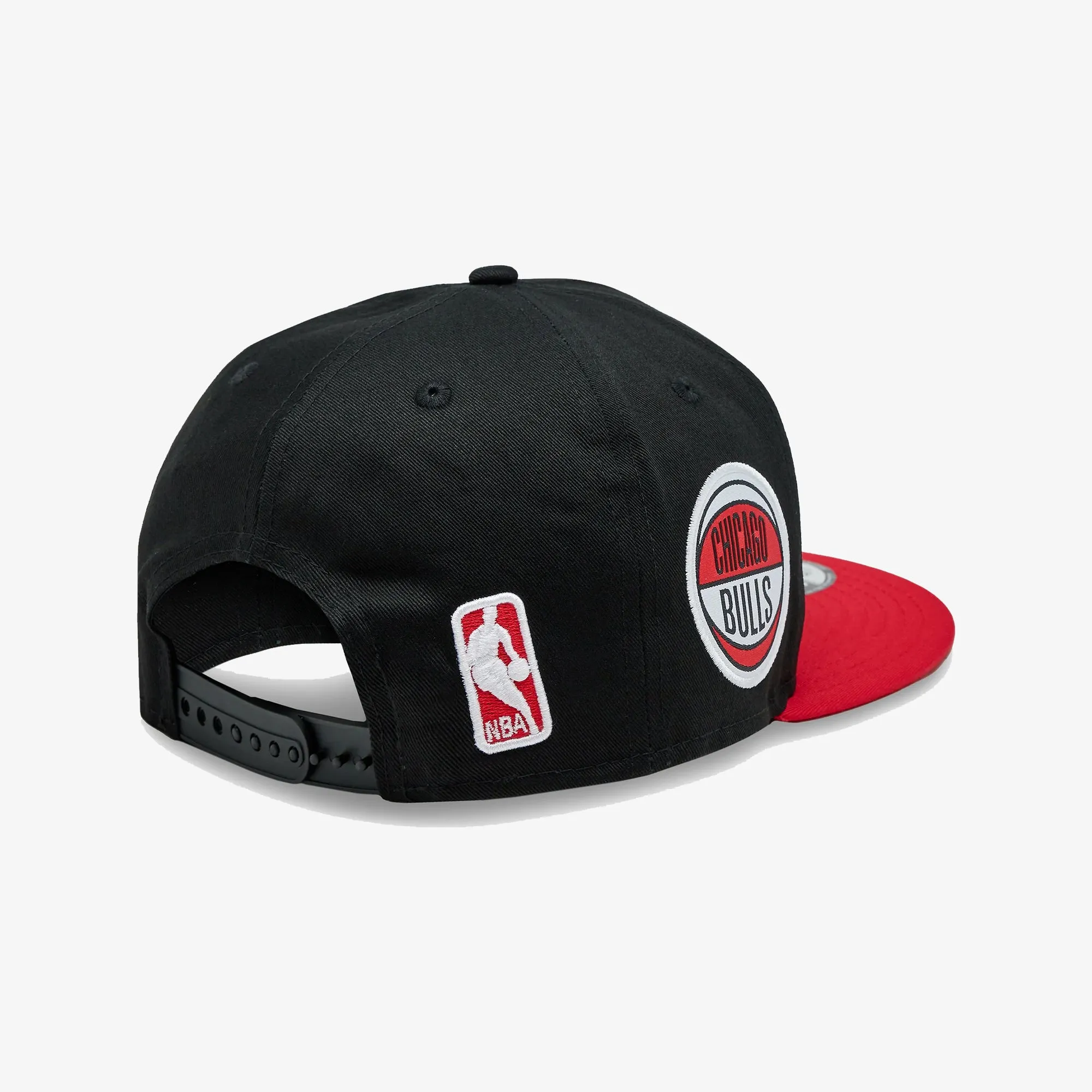 CHICAGO BULLS TEAM SIDE PATCH BLACK 9FIFTY SNAPBACK CAP 'BLACK'