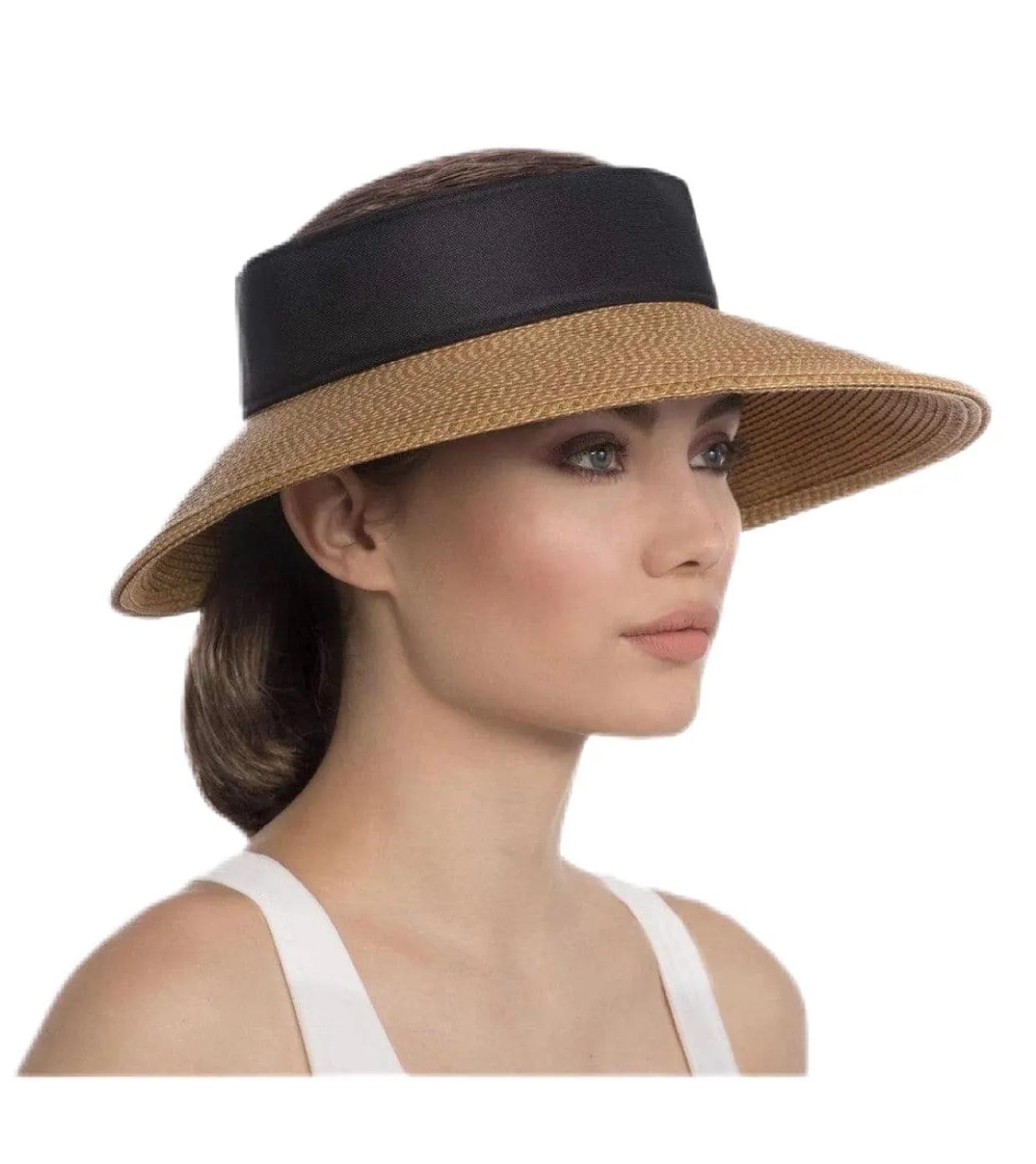 Eric Javitz Halo Visor in Natural/Black