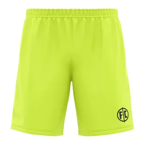 FC Match Football Short - Fluro Yellow