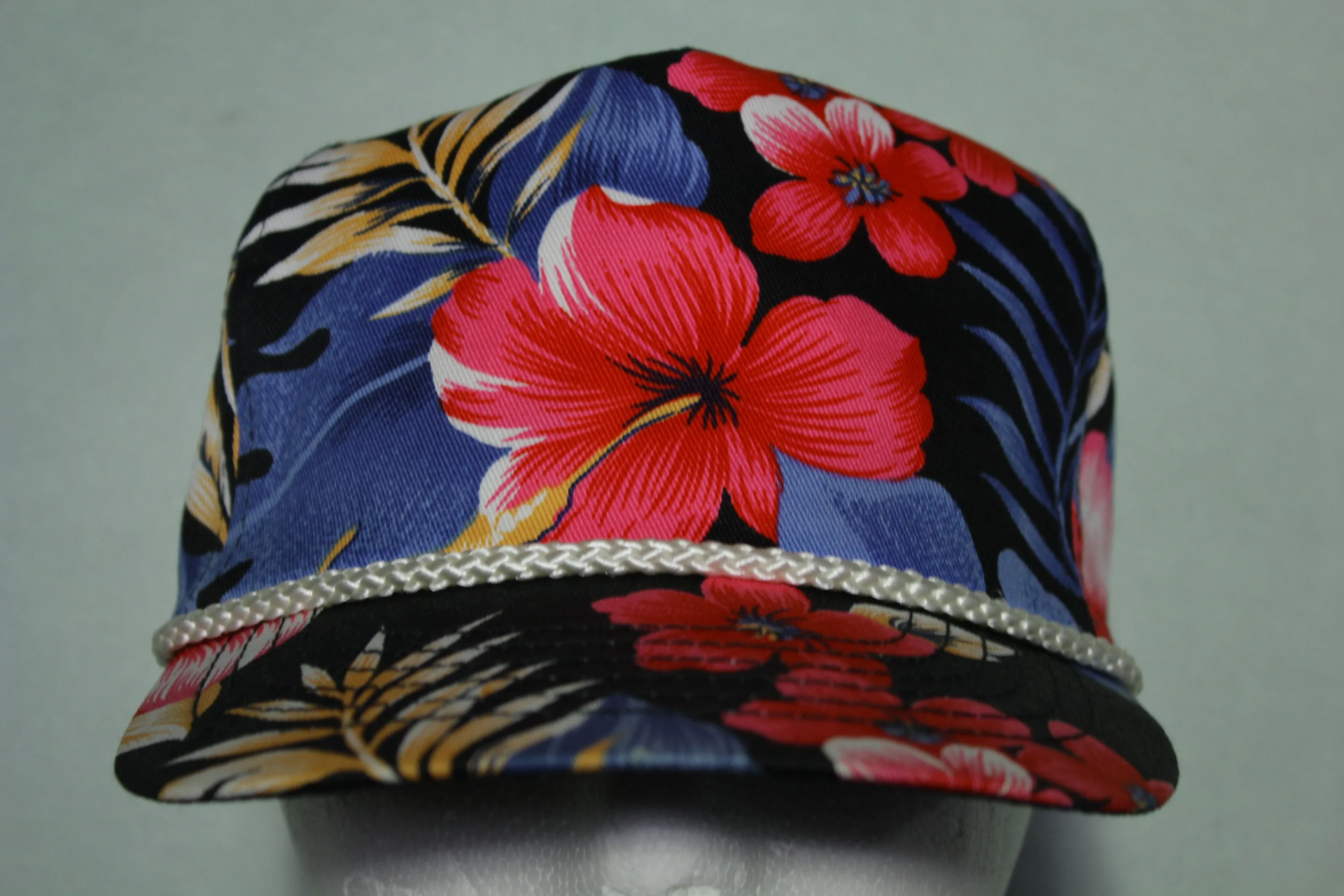 Floral Flower San Sun Vintage 90's Golf Trucker Snapback Adjustable Hat