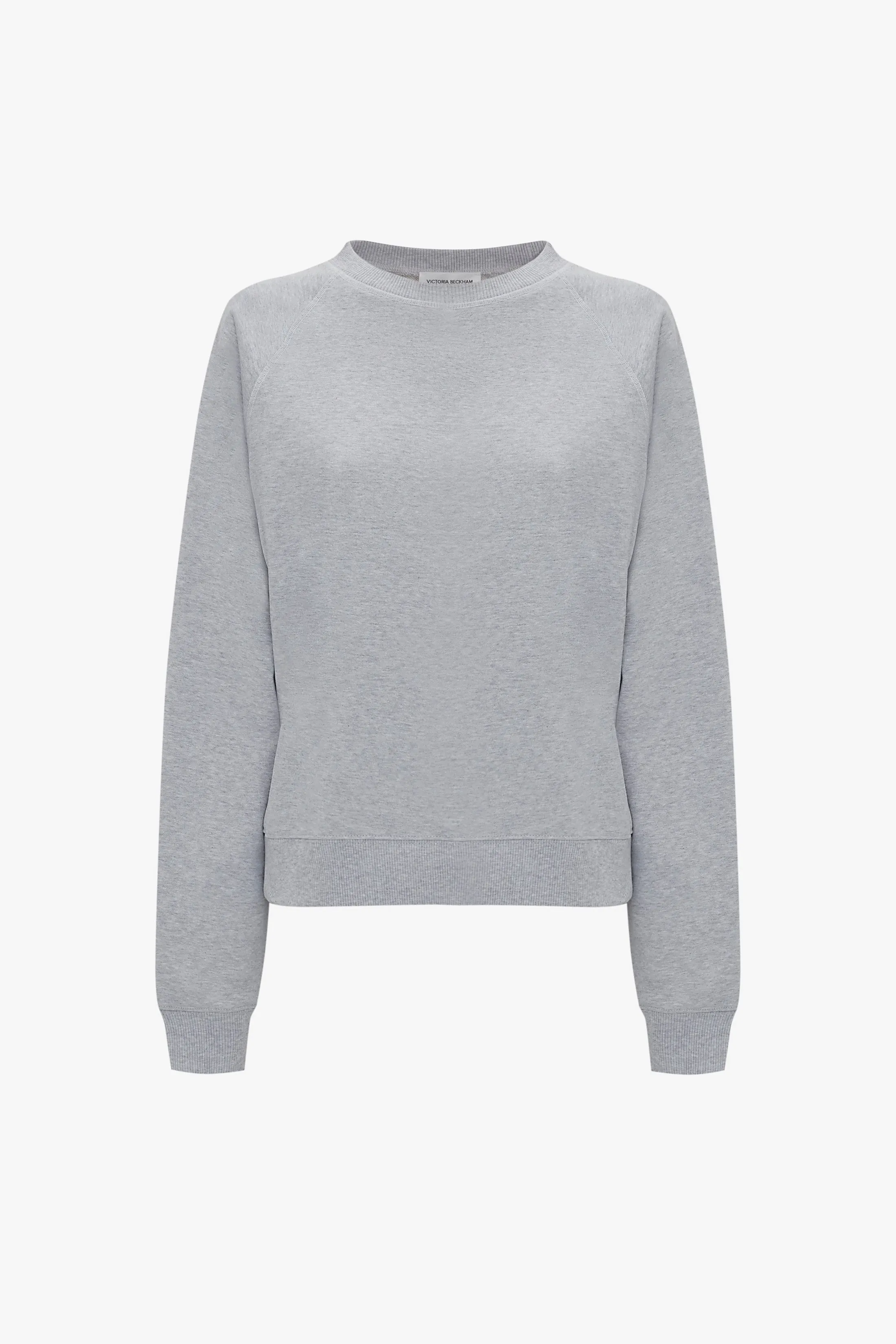 Football Sweatshirt In Grey Marl