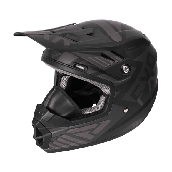 FXR Throttle Battalion Youth Helmet Black Ops