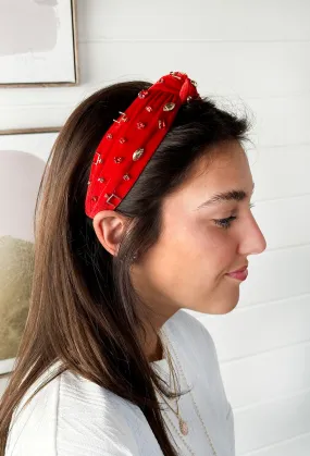 Gameday Headband in Red