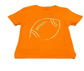 Graphic Tee - Orange Football