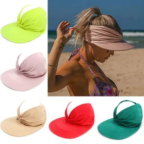 Haute Edition Women's Ruched Stretchy Headband Sun Visor Hat