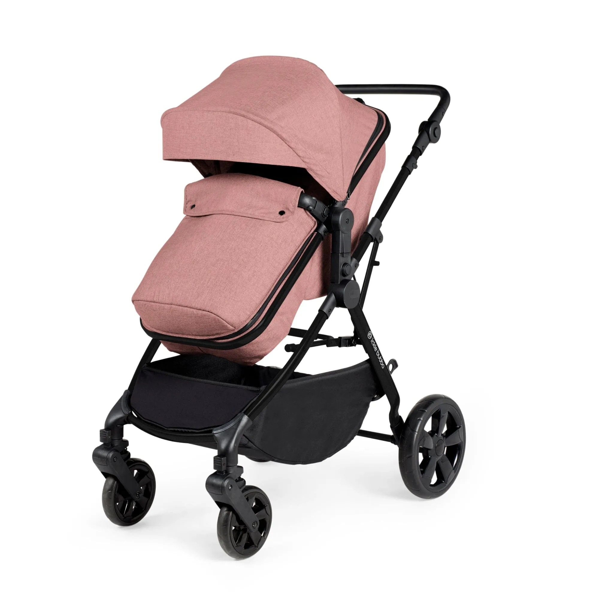 Ickle Bubba Comet 2 in 1 Plus Pushchair - Black / Dusky Pink