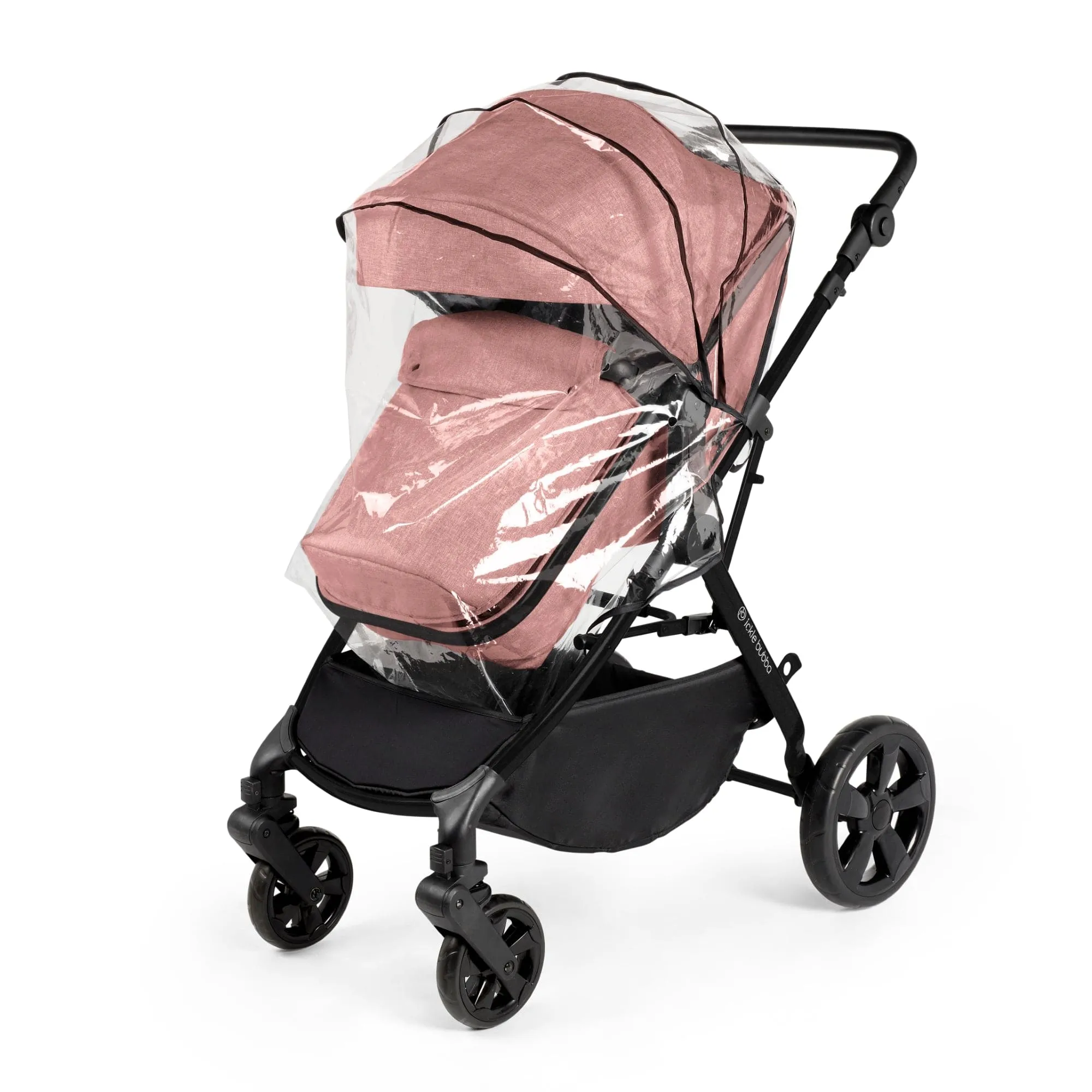 Ickle Bubba Comet 2 in 1 Plus Pushchair - Black / Dusky Pink