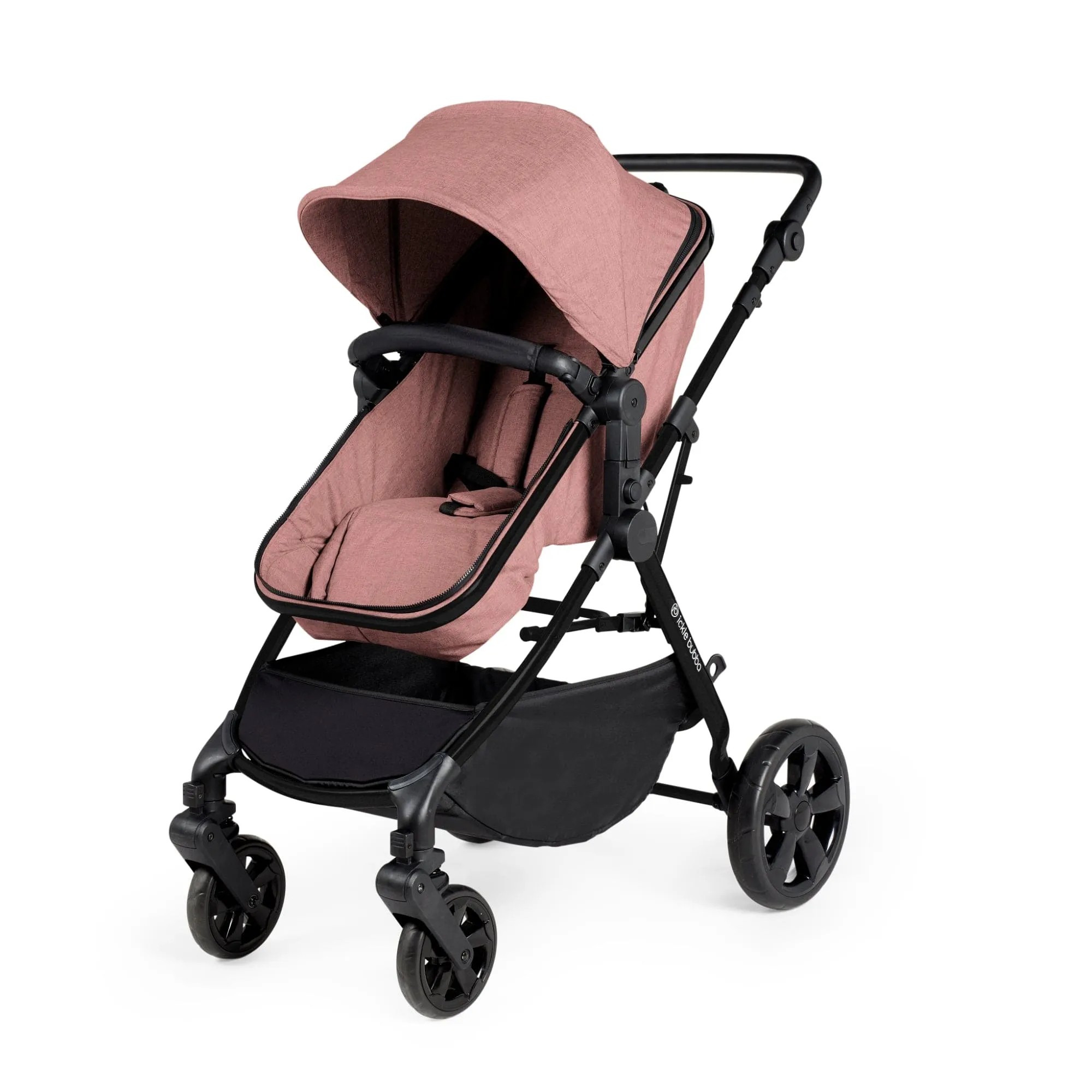 Ickle Bubba Comet 2 in 1 Plus Pushchair - Black / Dusky Pink