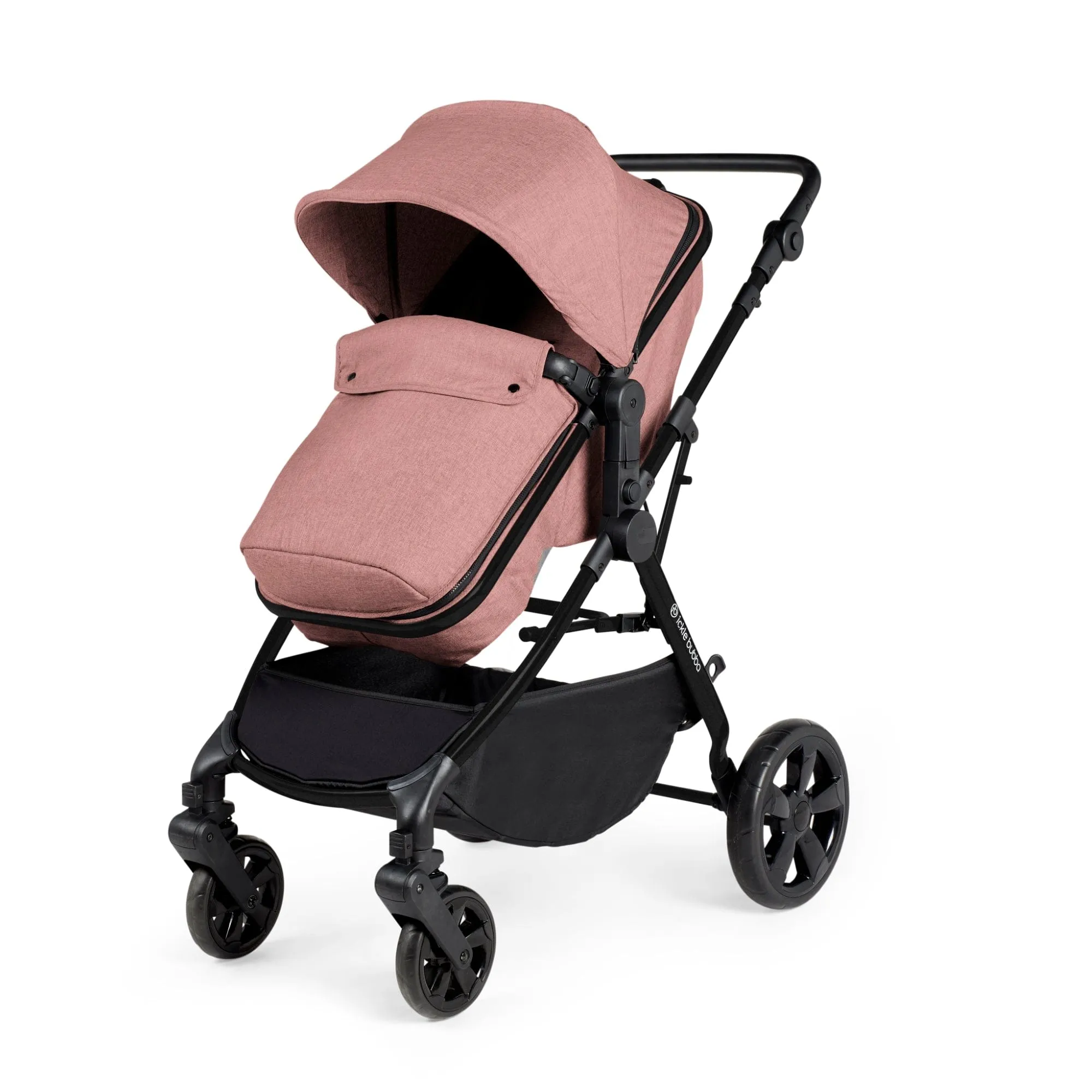 Ickle Bubba Comet 2 in 1 Plus Pushchair - Black / Dusky Pink