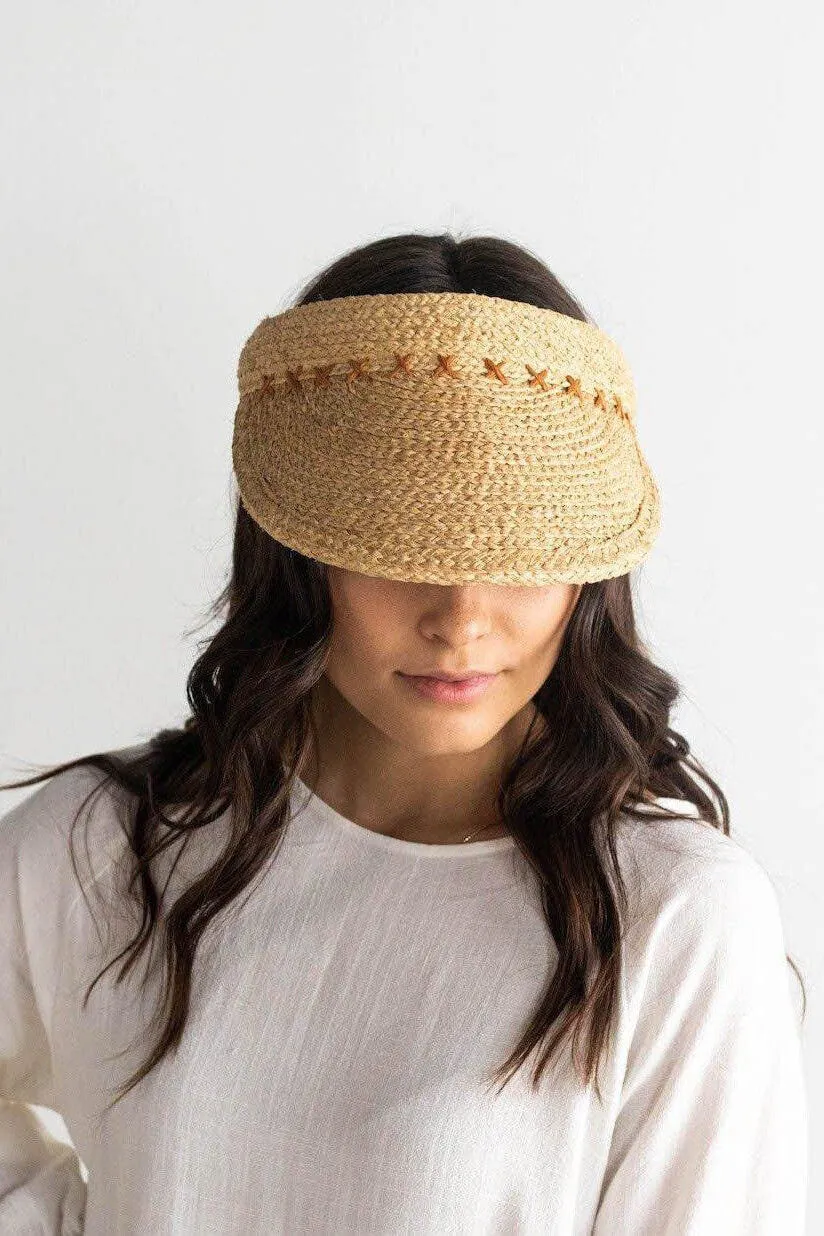 Laila Raffia Visor