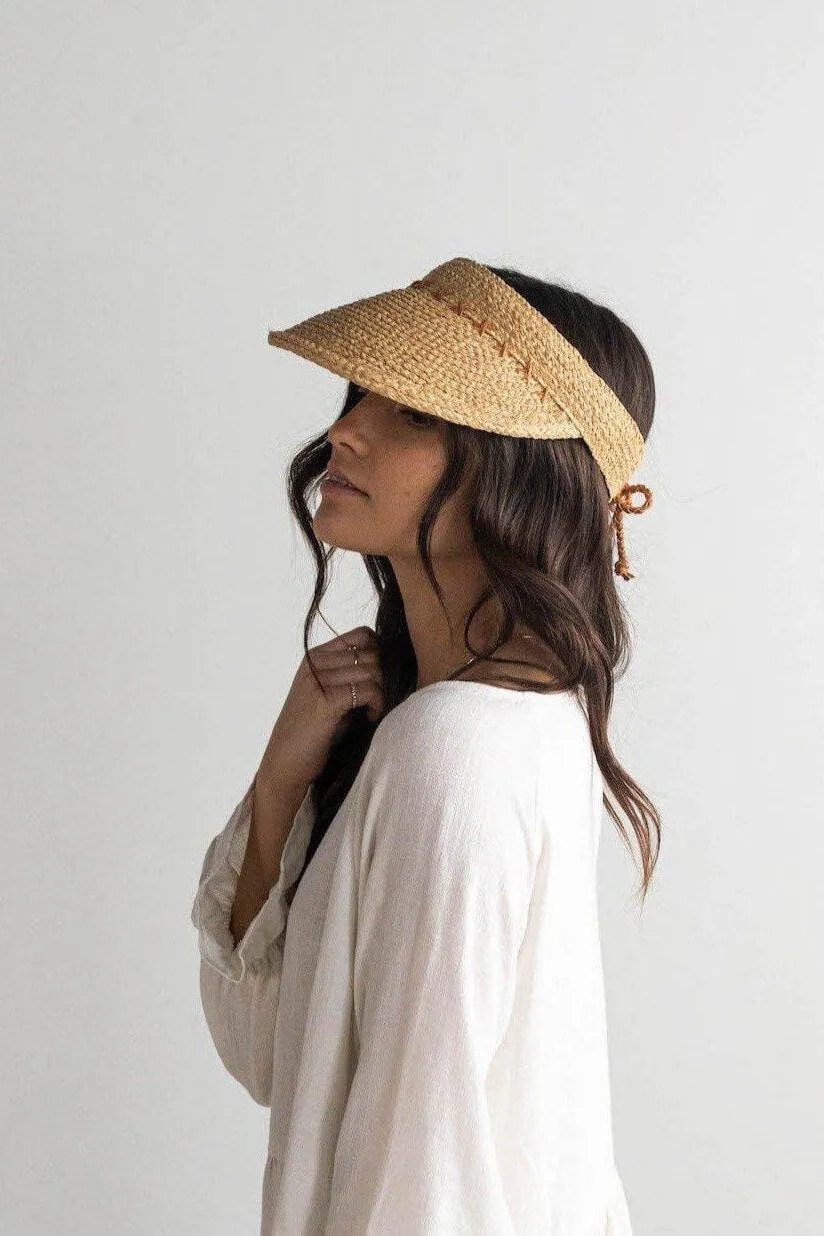 Laila Raffia Visor