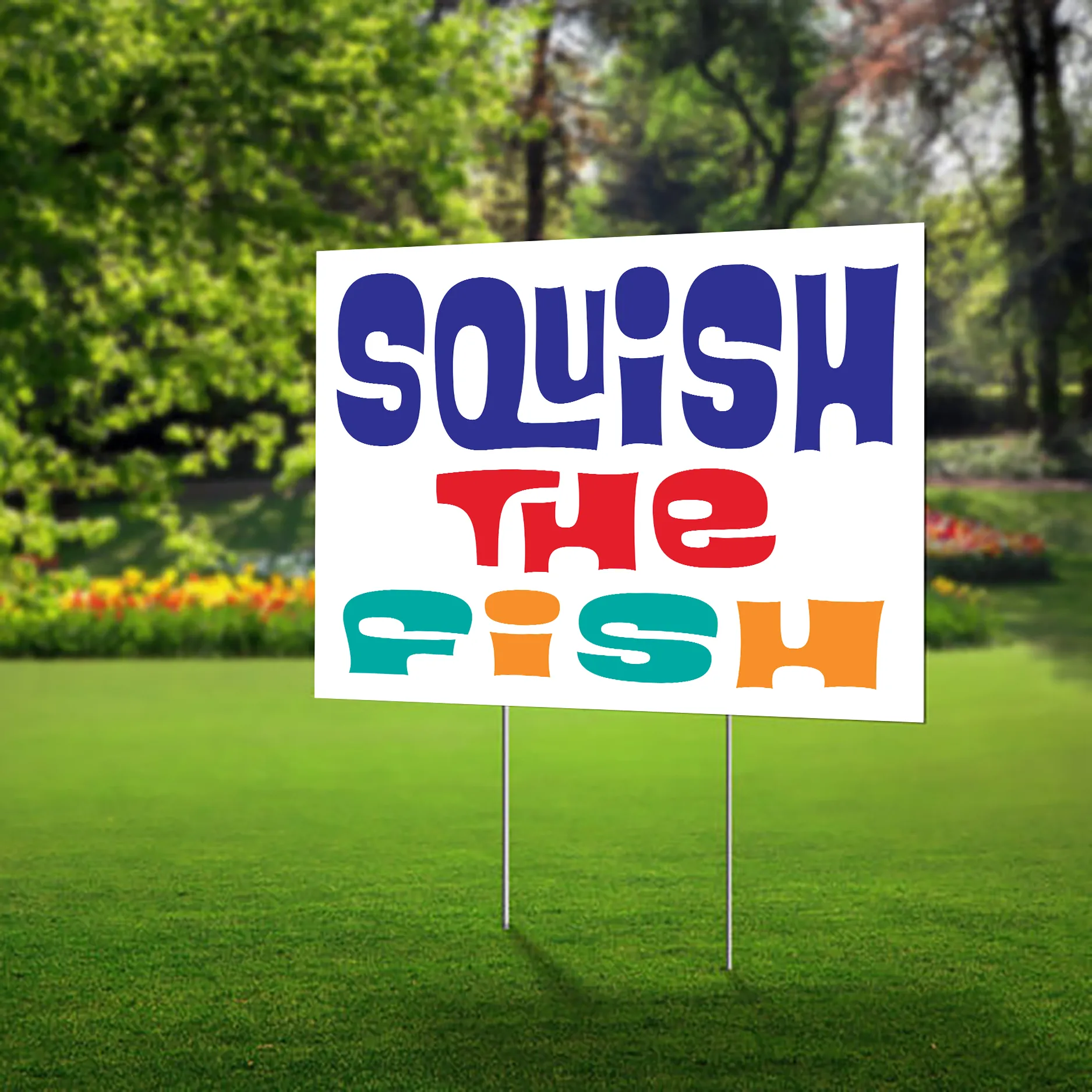 Lawn Sign - Squish the Fish - Show your support for the city of Buffalo.