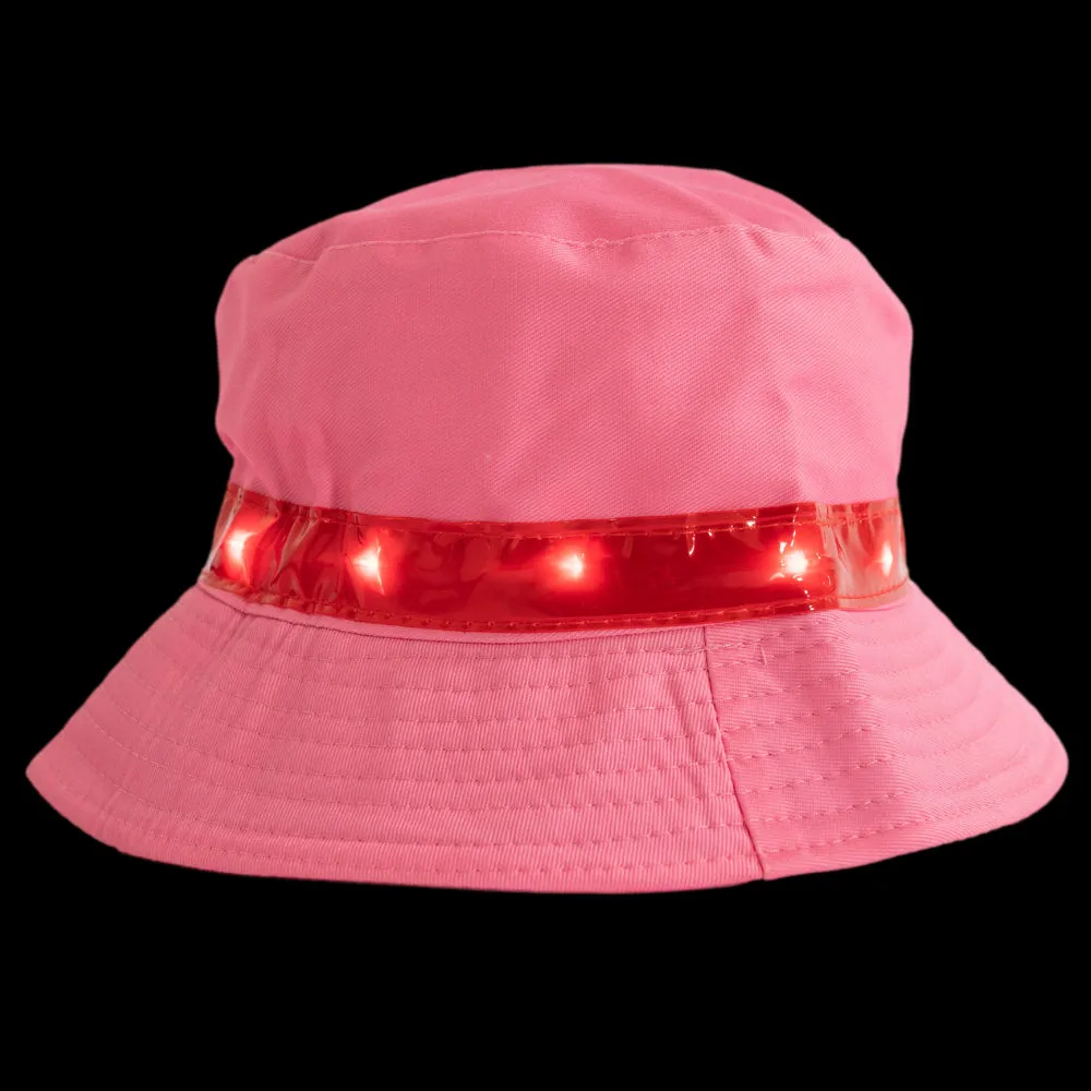 Light-up Pink Bucket Hat