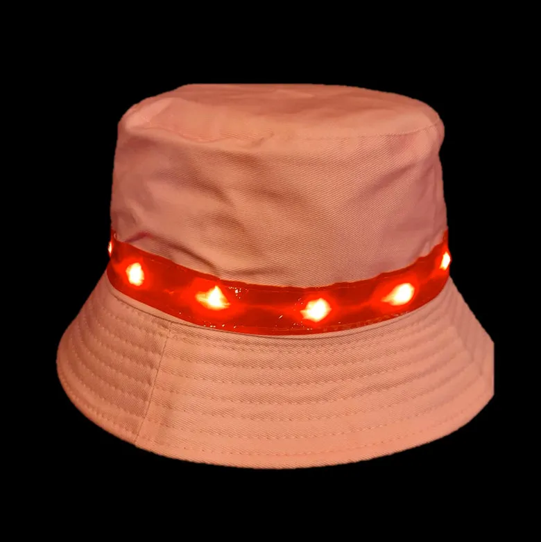 Light-up Pink Bucket Hat