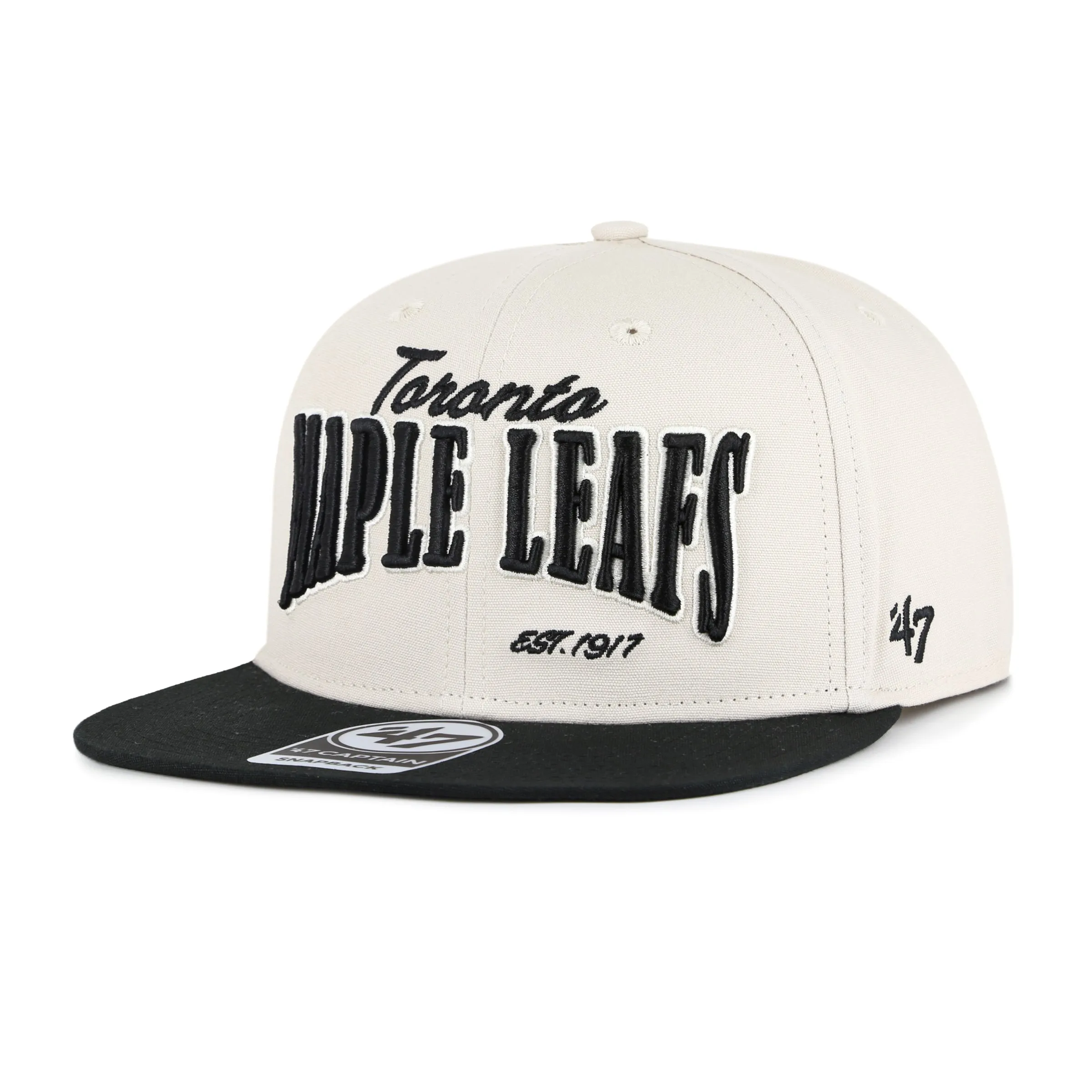 Maple Leafs 47 Brand Men's Wordmark Chandler Captain Snapback