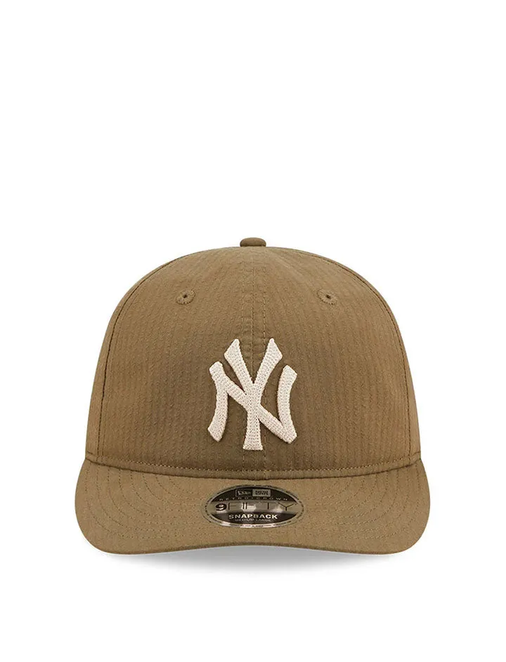 New Era Seersucker 9Fifty Cap Olive