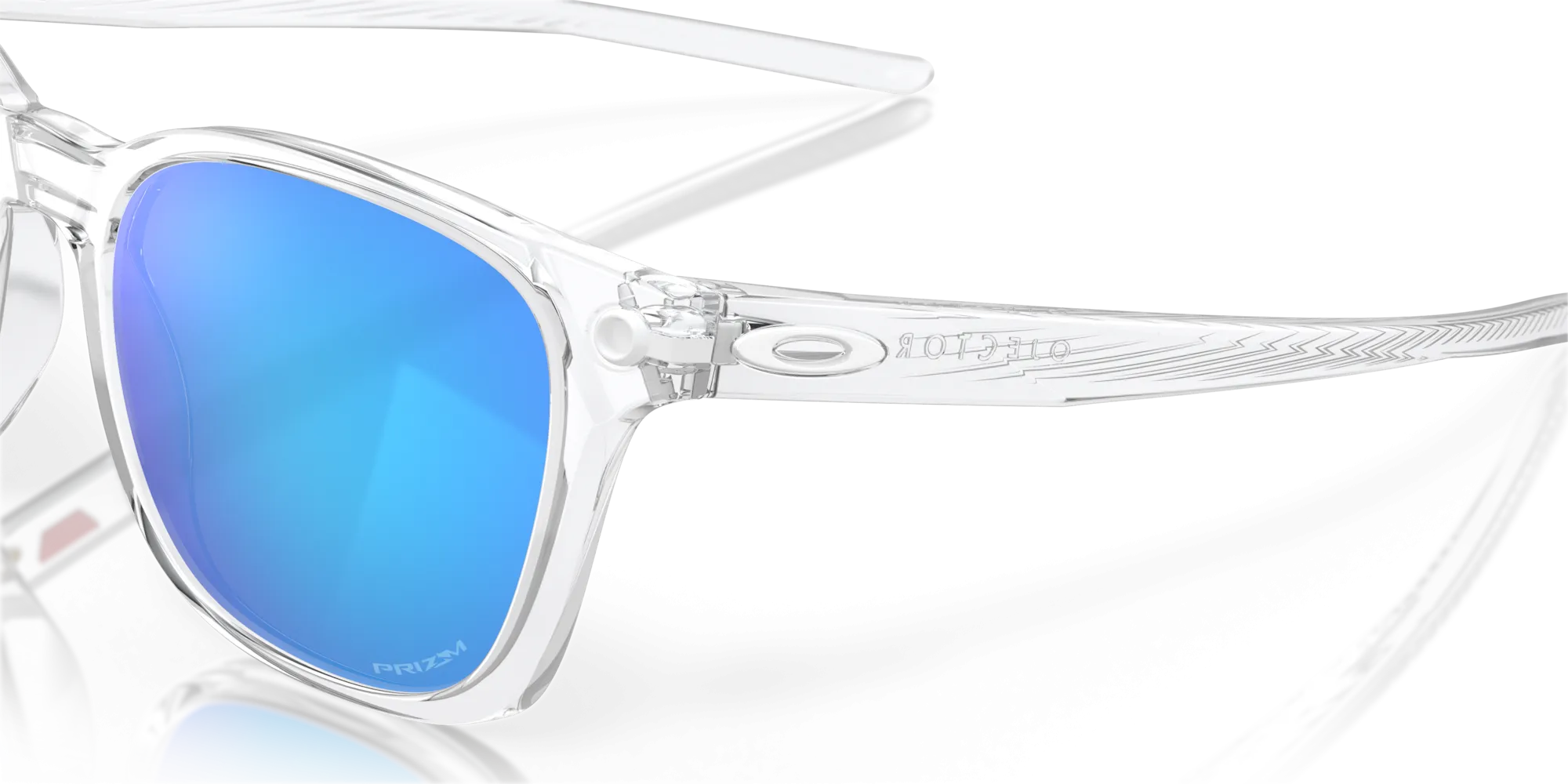 Oakley Ojector Prizm Sapphire Lenses Matte Clear Frame