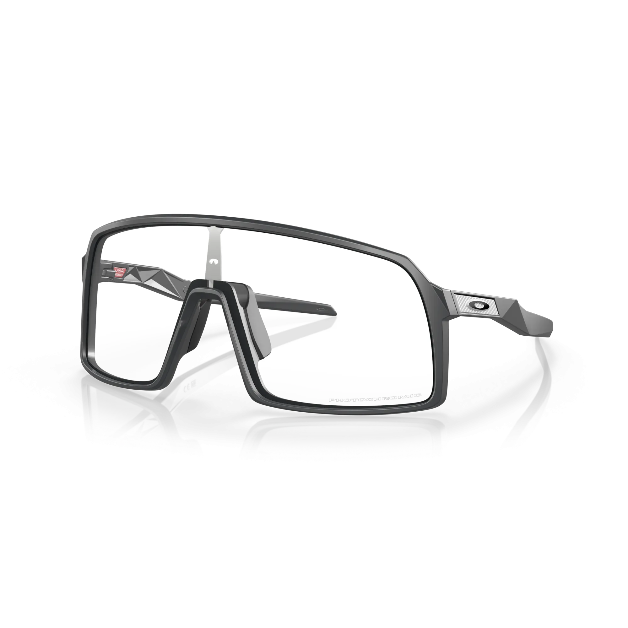 Oakley Sutro Matte Clear To Black Iridium Photochromic Lenses Matte Carbon Frame