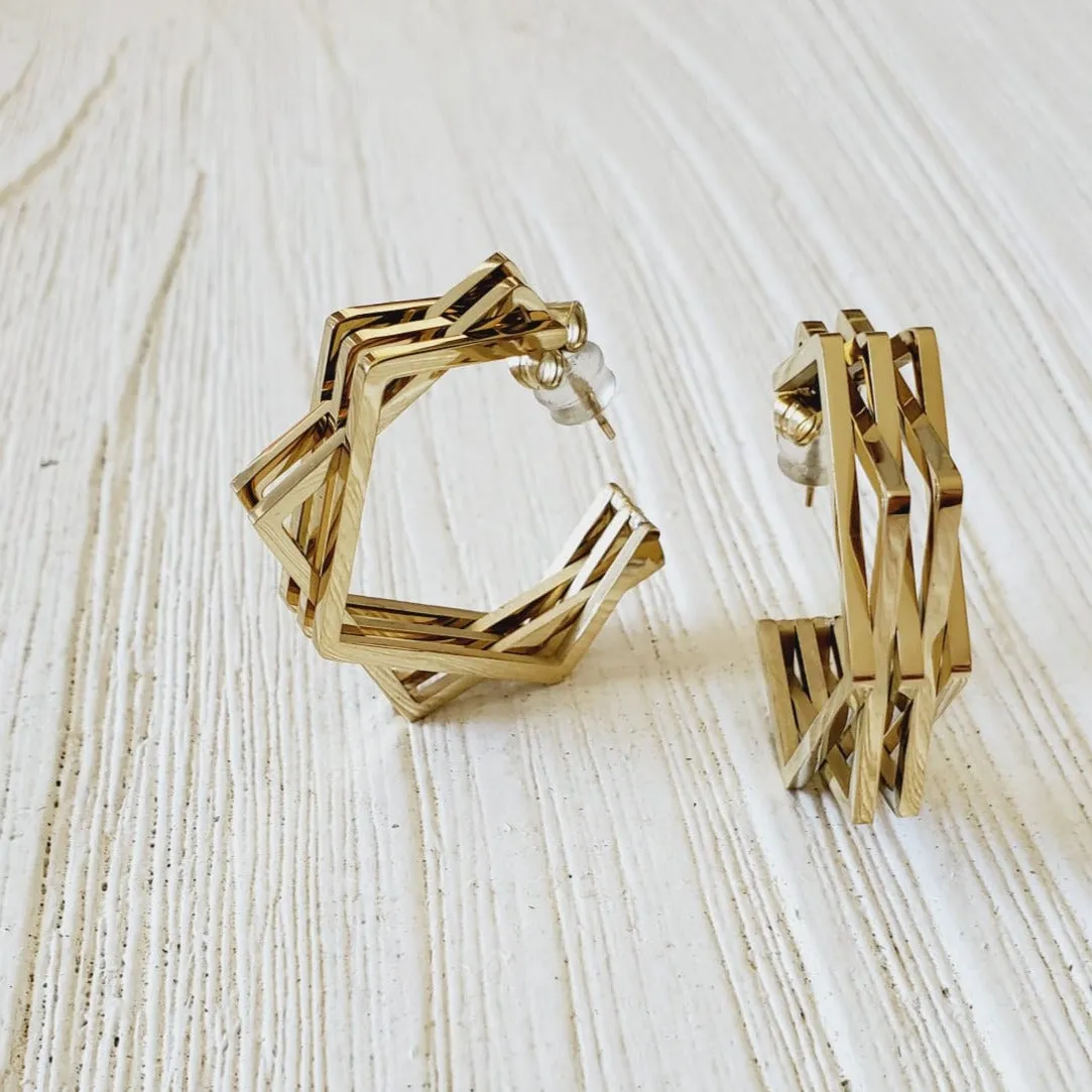 Pentagono Earrings