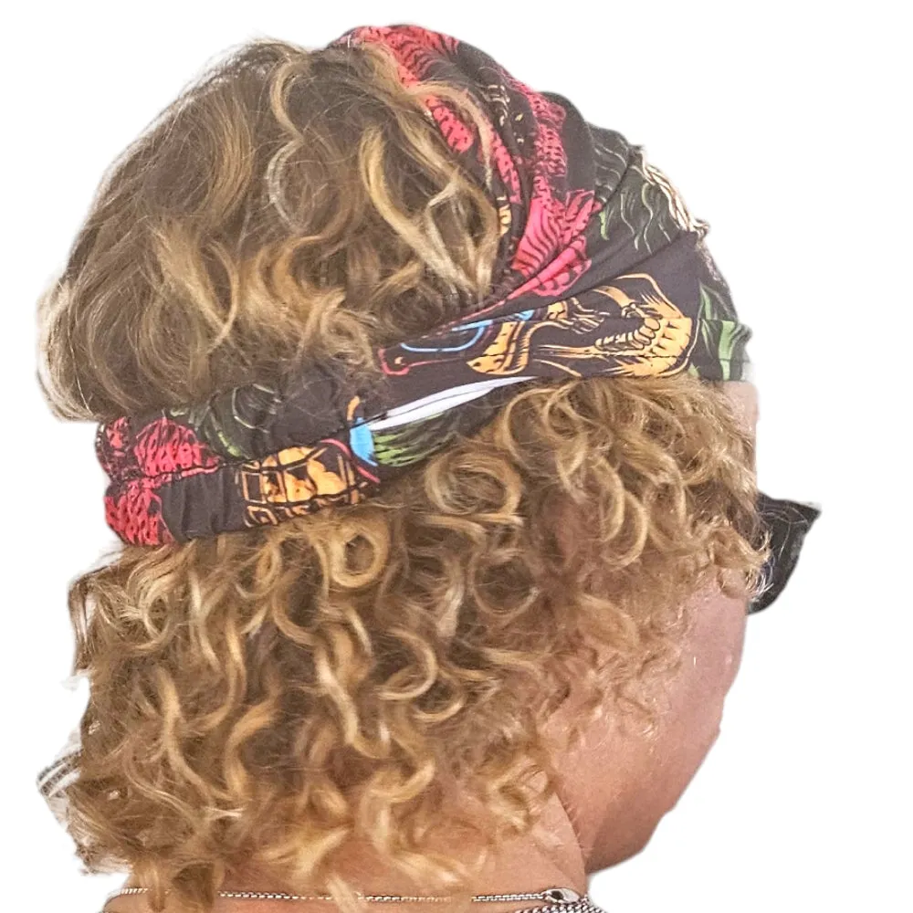 Pineapple Skull Print Headband