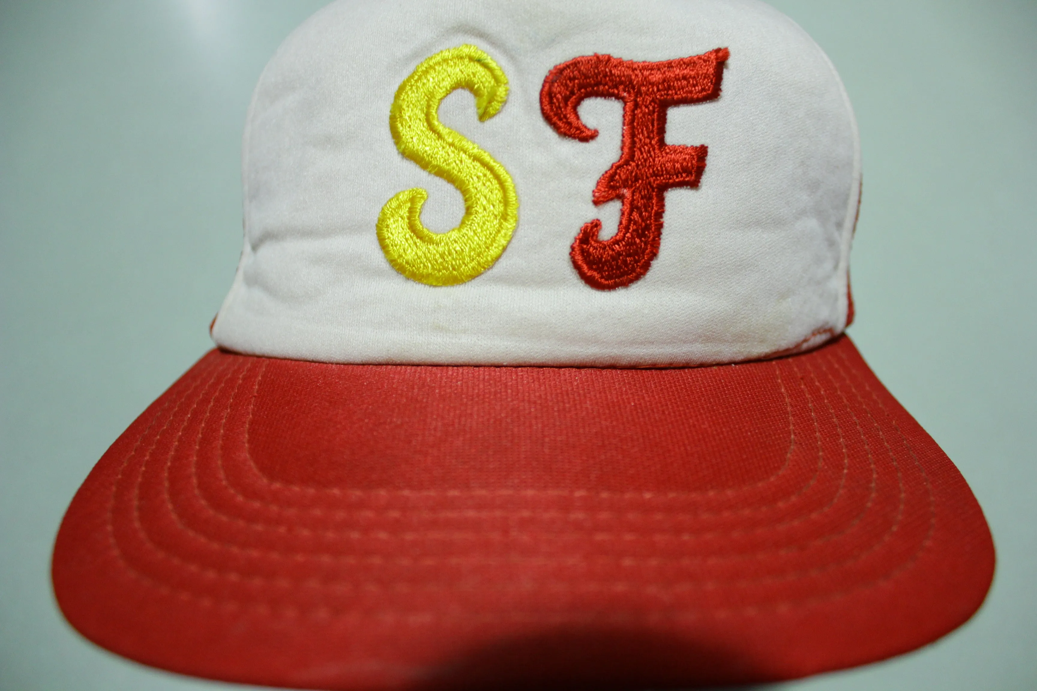 San Francisco 49ers Football Initials Vintage 80's Adjustable Back Snapback Hat