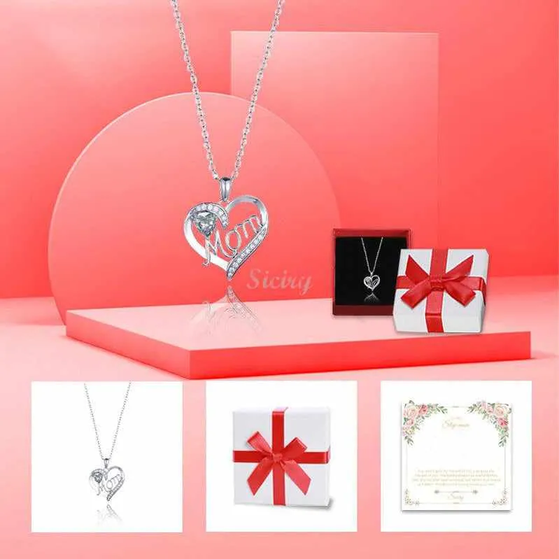 Siciry To Step mom-Love Heart Necklace-