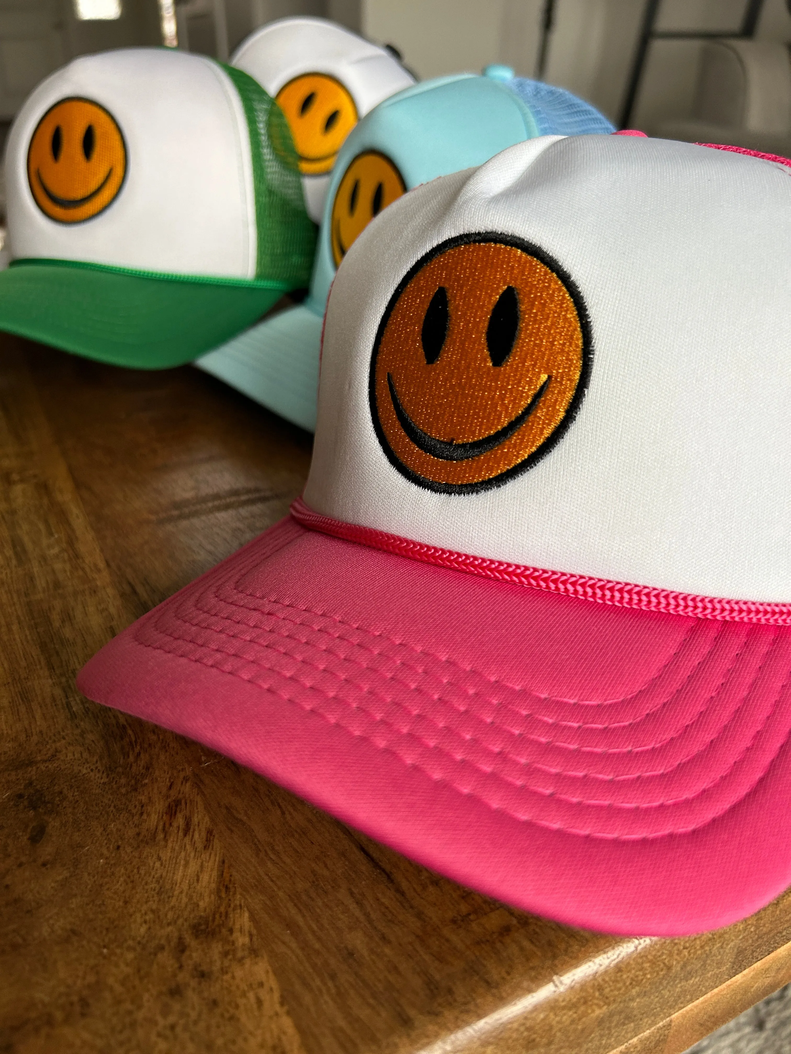 Smiley Trucker Hats