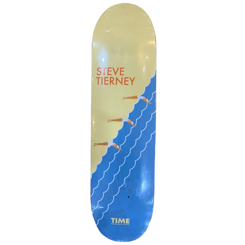 Time Steve Tierney Tierney Series Football Shape Deck 8.25