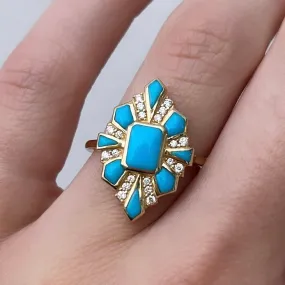 Turquoise Sun Ring