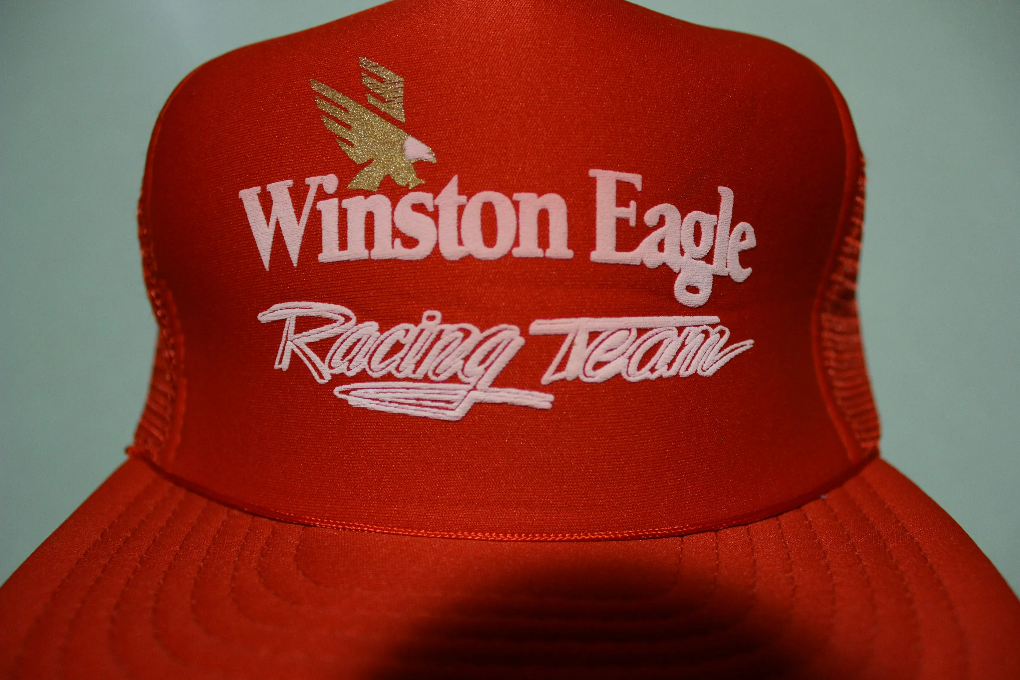 Winston Eagle Racing Team Vintage 80's Adjustable Back Snapback Trucker Hat