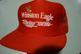 Winston Eagle Racing Team Vintage 80's Adjustable Back Snapback Trucker Hat